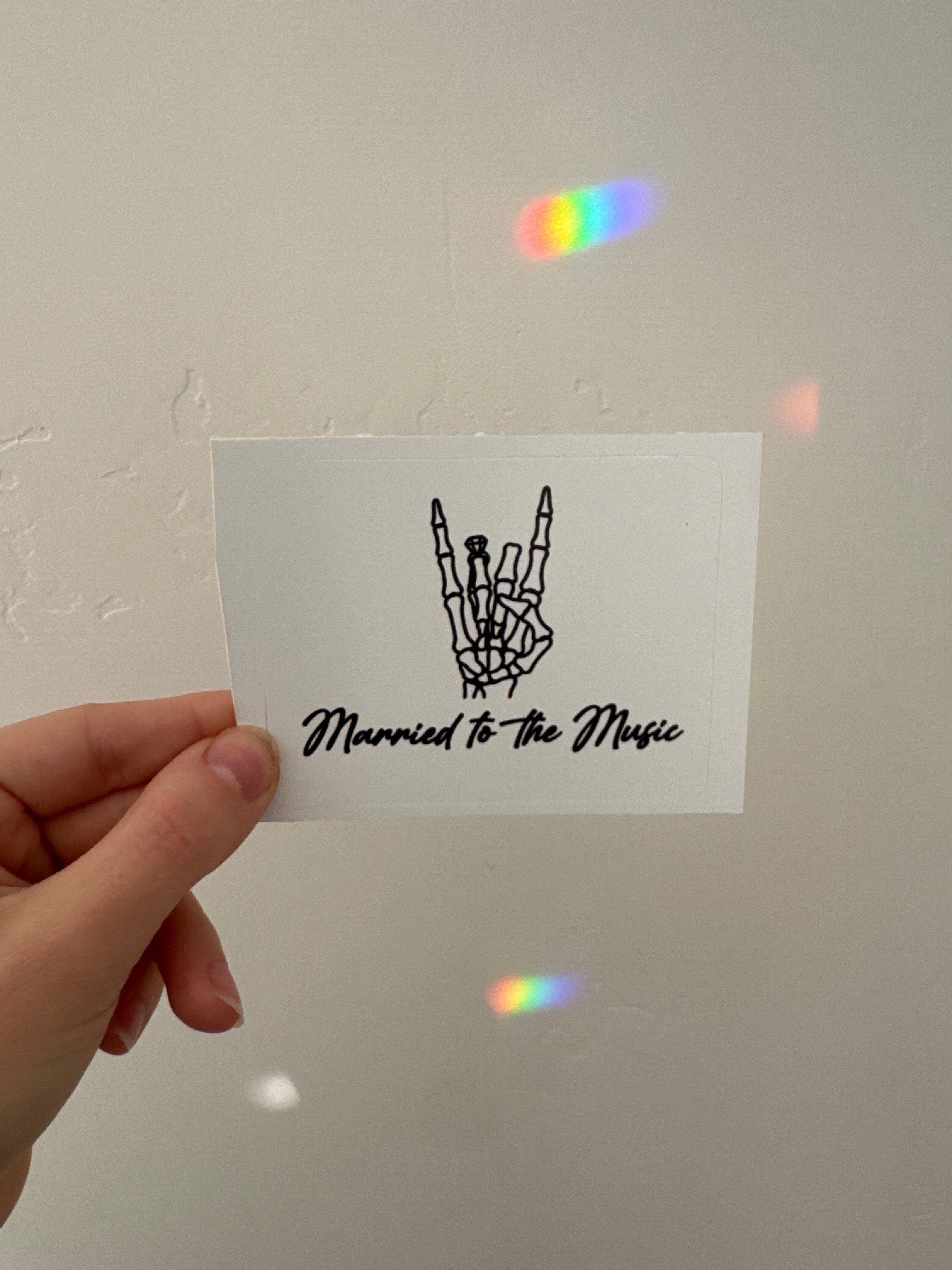 Married to the music sticker