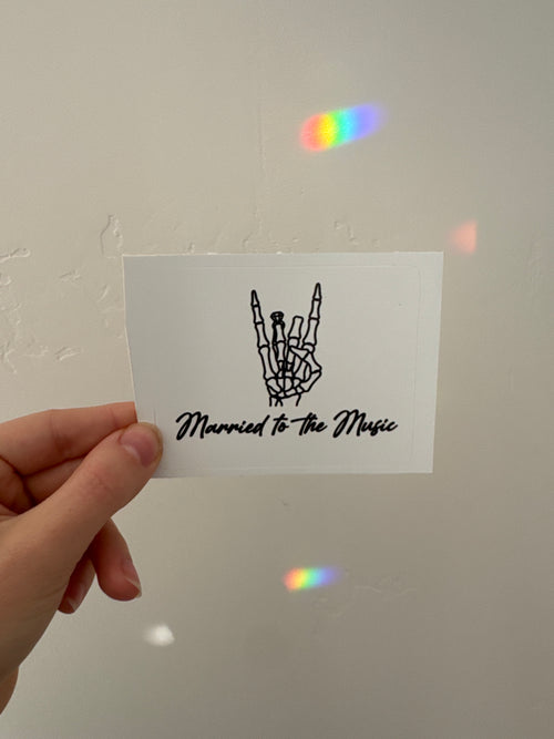 Married to the music sticker
